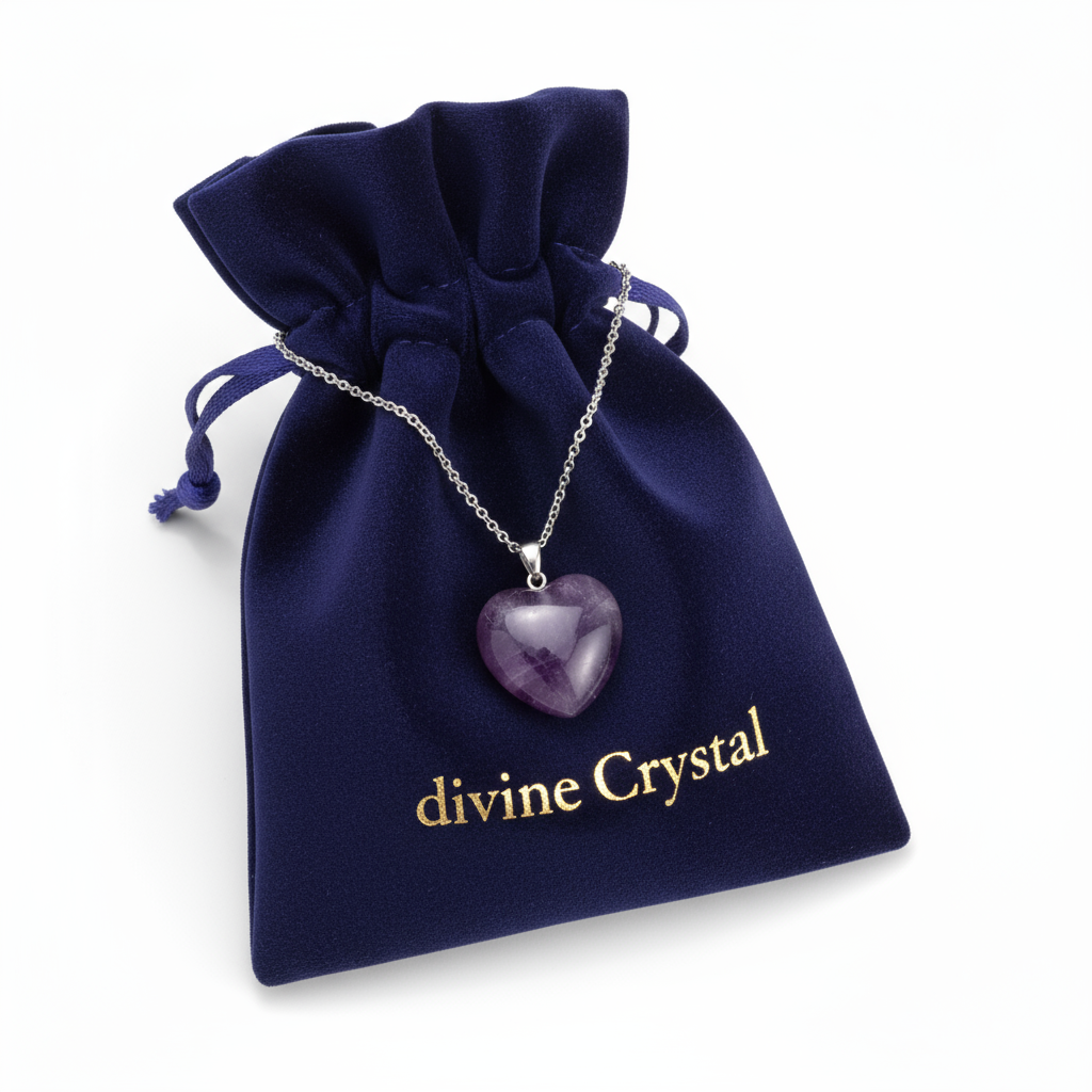 Amethyst Heart Pendant