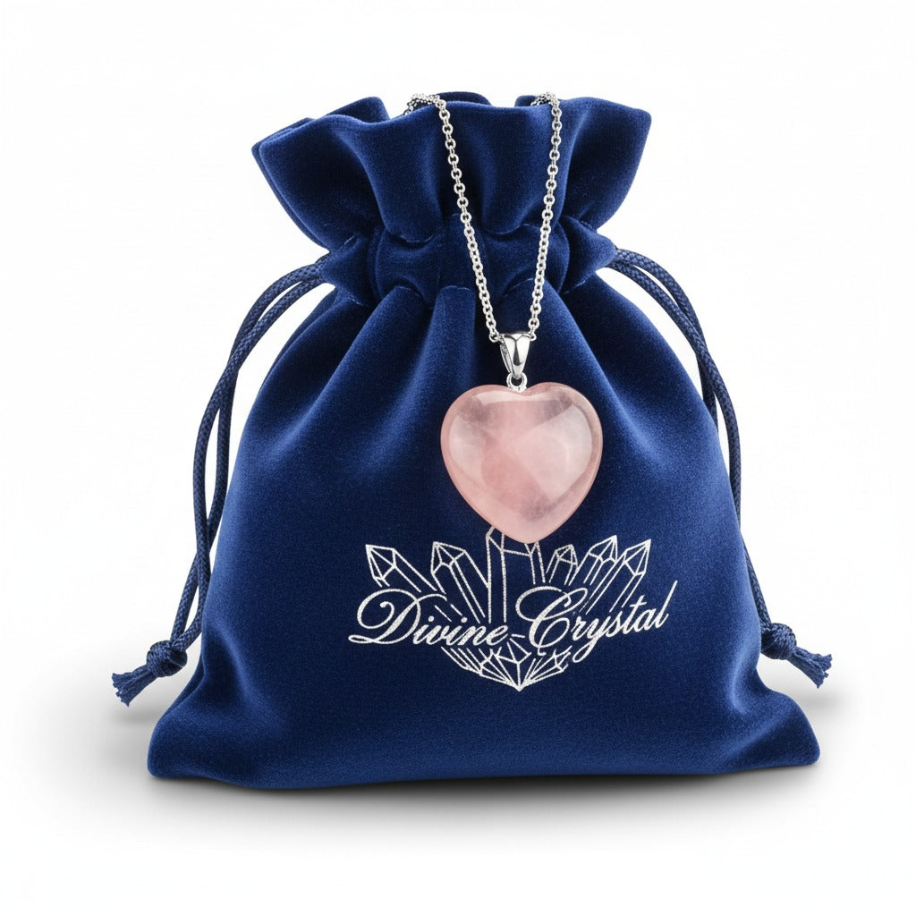 Rose Quartz Heart Pendant