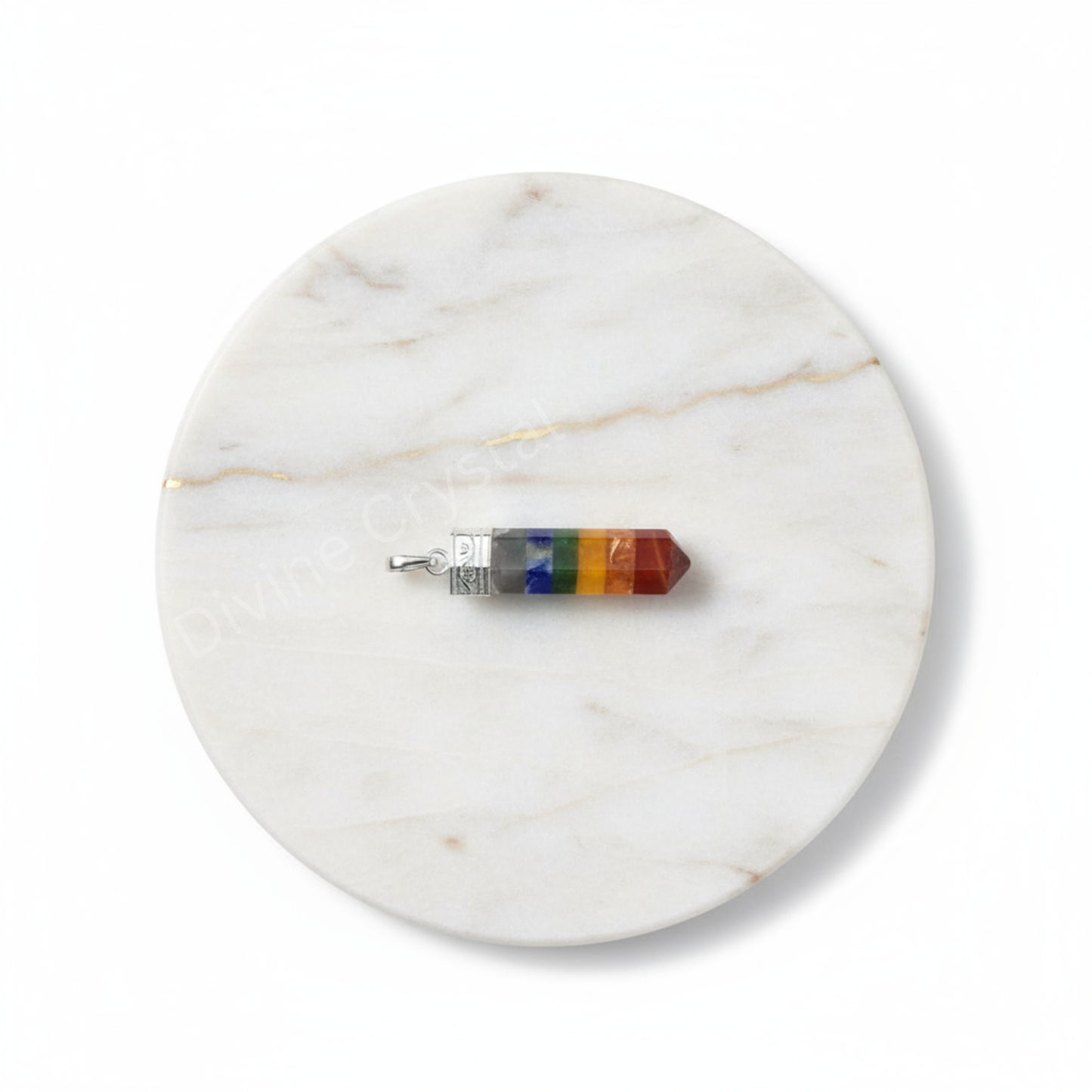 7 chakra pencil pendant