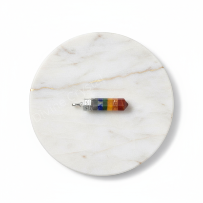7 chakra pencil pendant