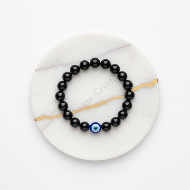 Black Obsidian Evile Eye Bracelet