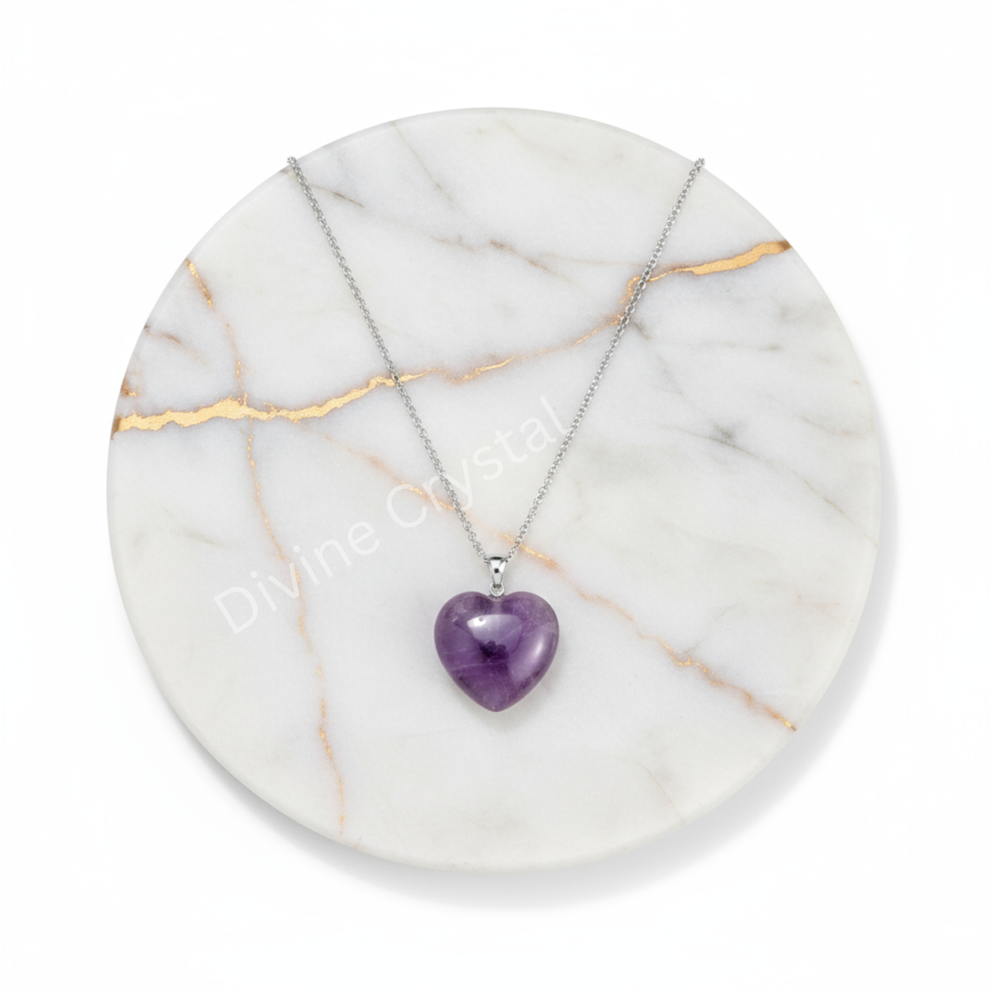 Amethyst Heart Pendant