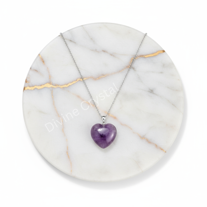 Amethyst Heart Pendant