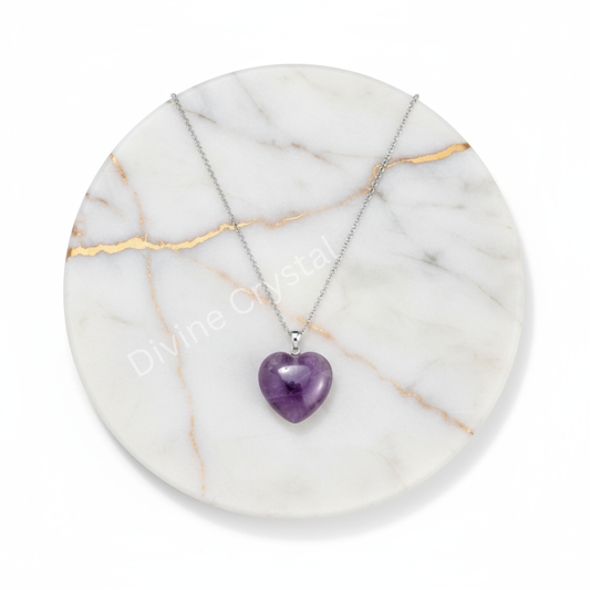 Amethyst Heart Pendant