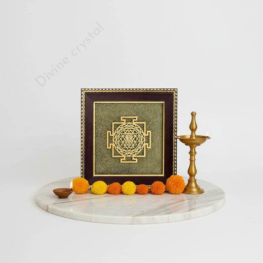 Pyrite Shree Yantra Frame
