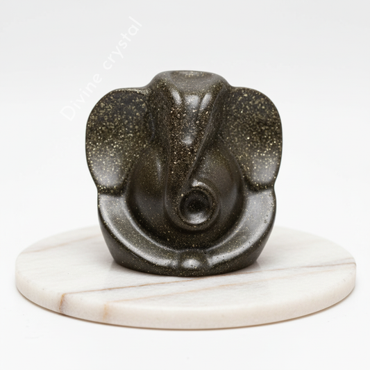 Pyrite Ganesha Idol