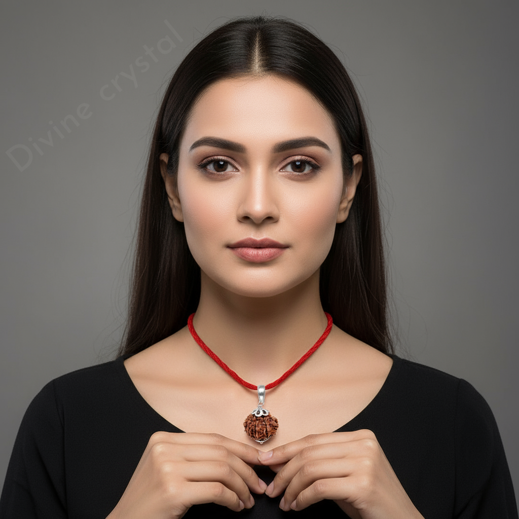 9 mukhi rudraksha pendant