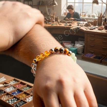 Vyapar Samriddhi Combo - Dhan Yog Bracelet with Citrine Pyramid