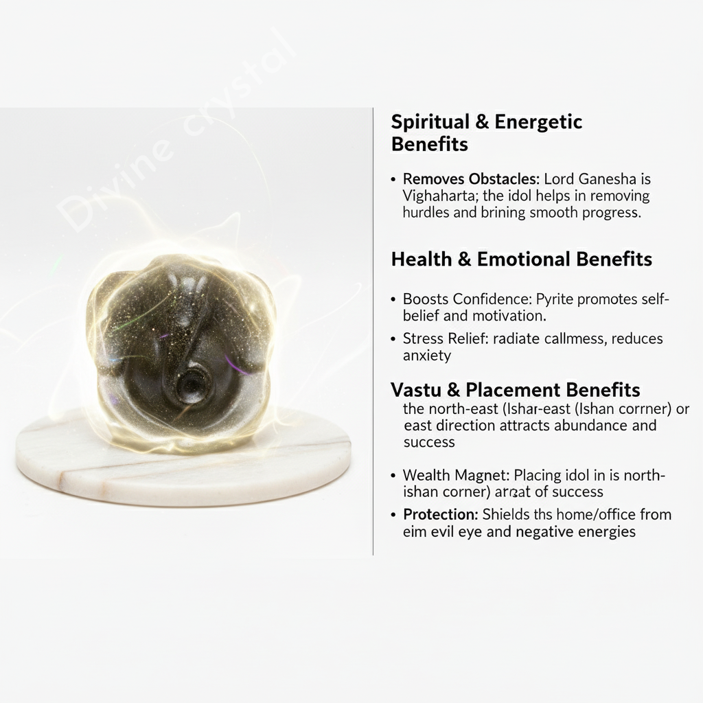 Pyrite Ganesha Idol