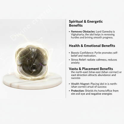 Pyrite Ganesha Idol