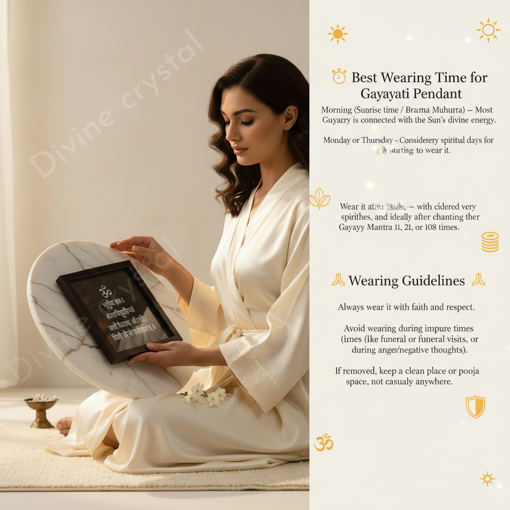 Gayatri Mantra Pyrite Dust Plate