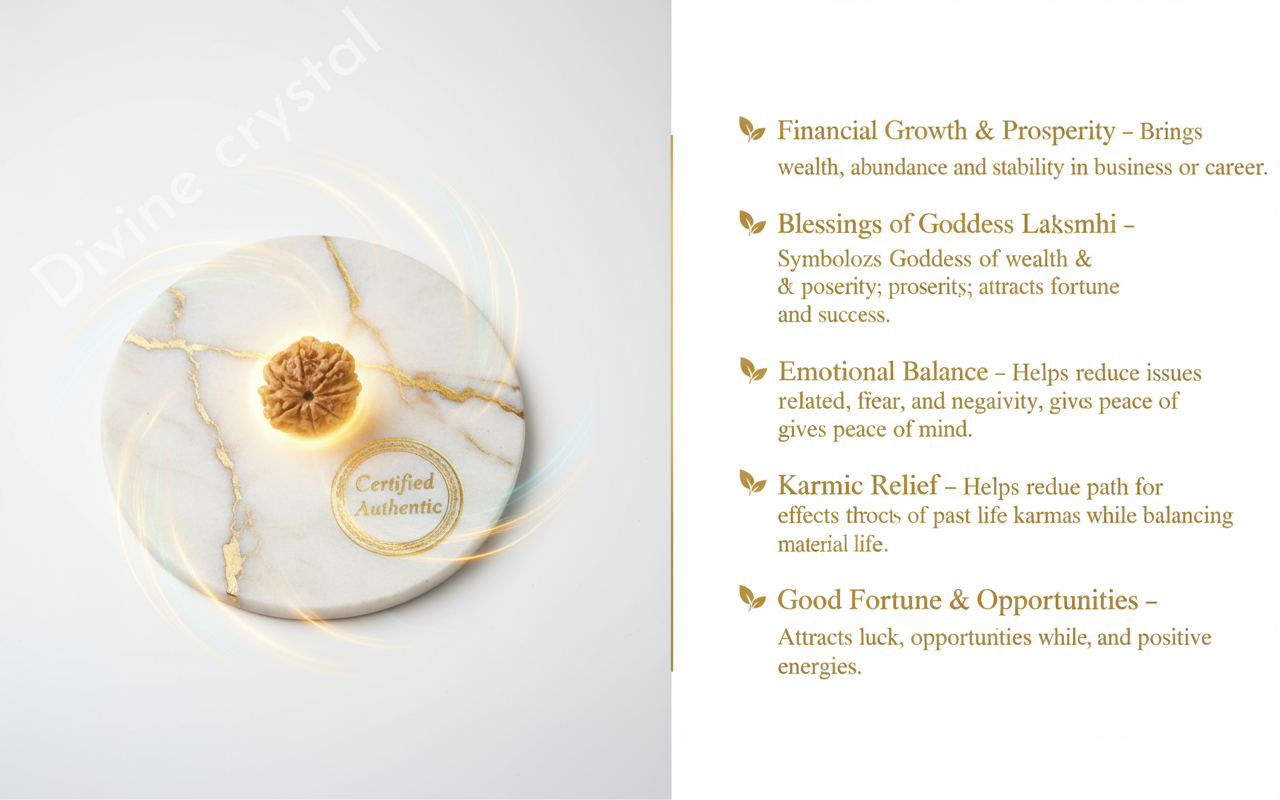 7  mukhi rudraksha pendant