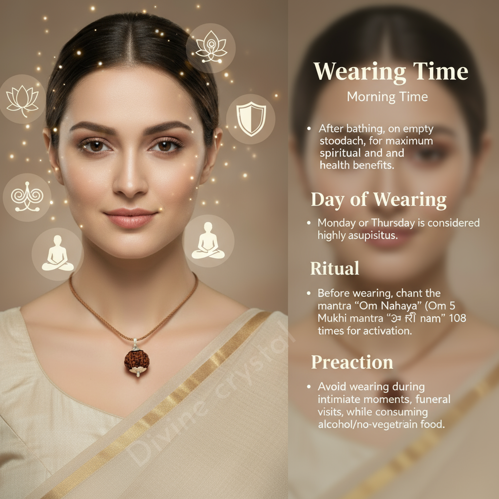 5 Mukhi Rudraksh Pendnat