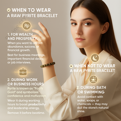 Raw Pyrite Bracelet