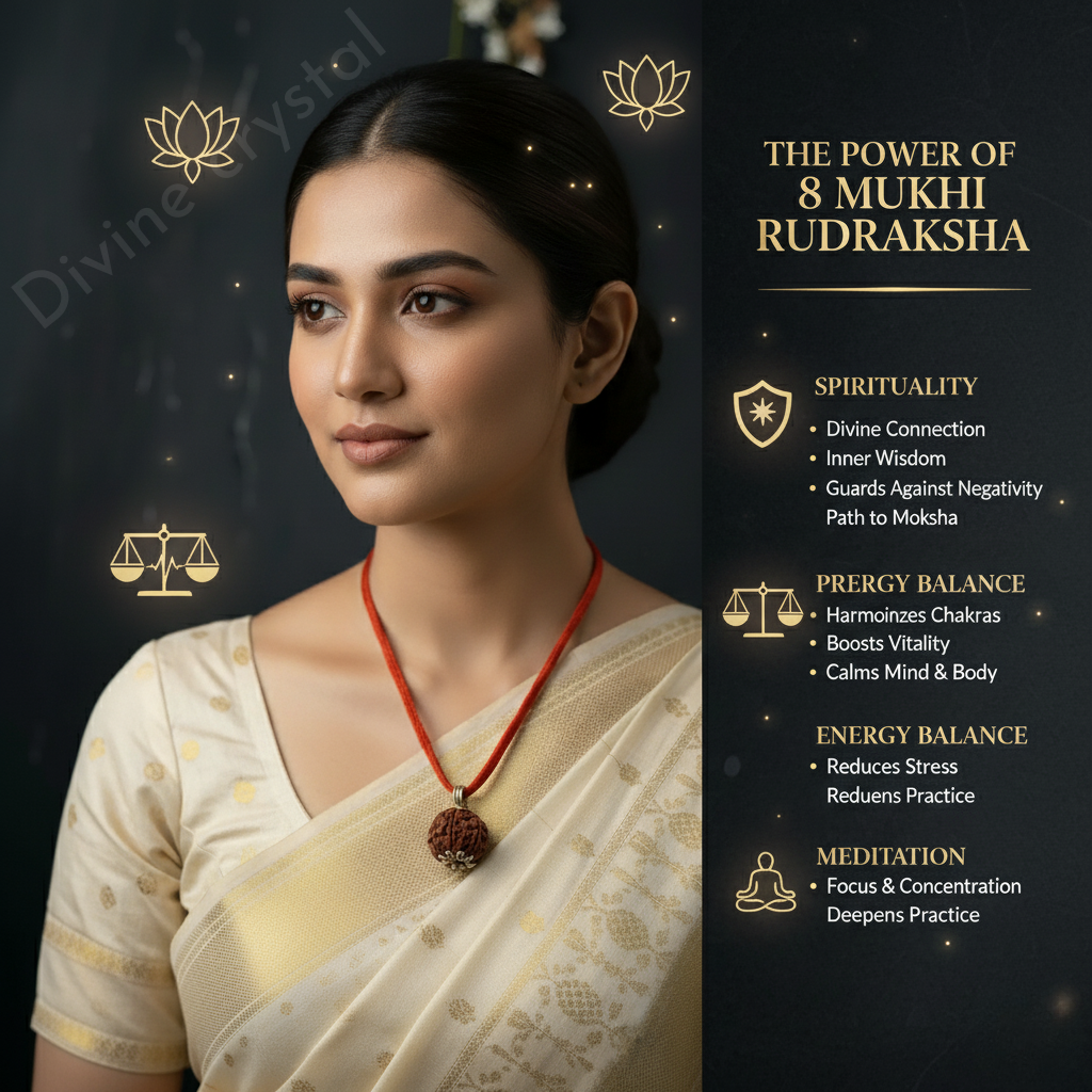 8 Mukhi Nepali Rudraksh Pendnat