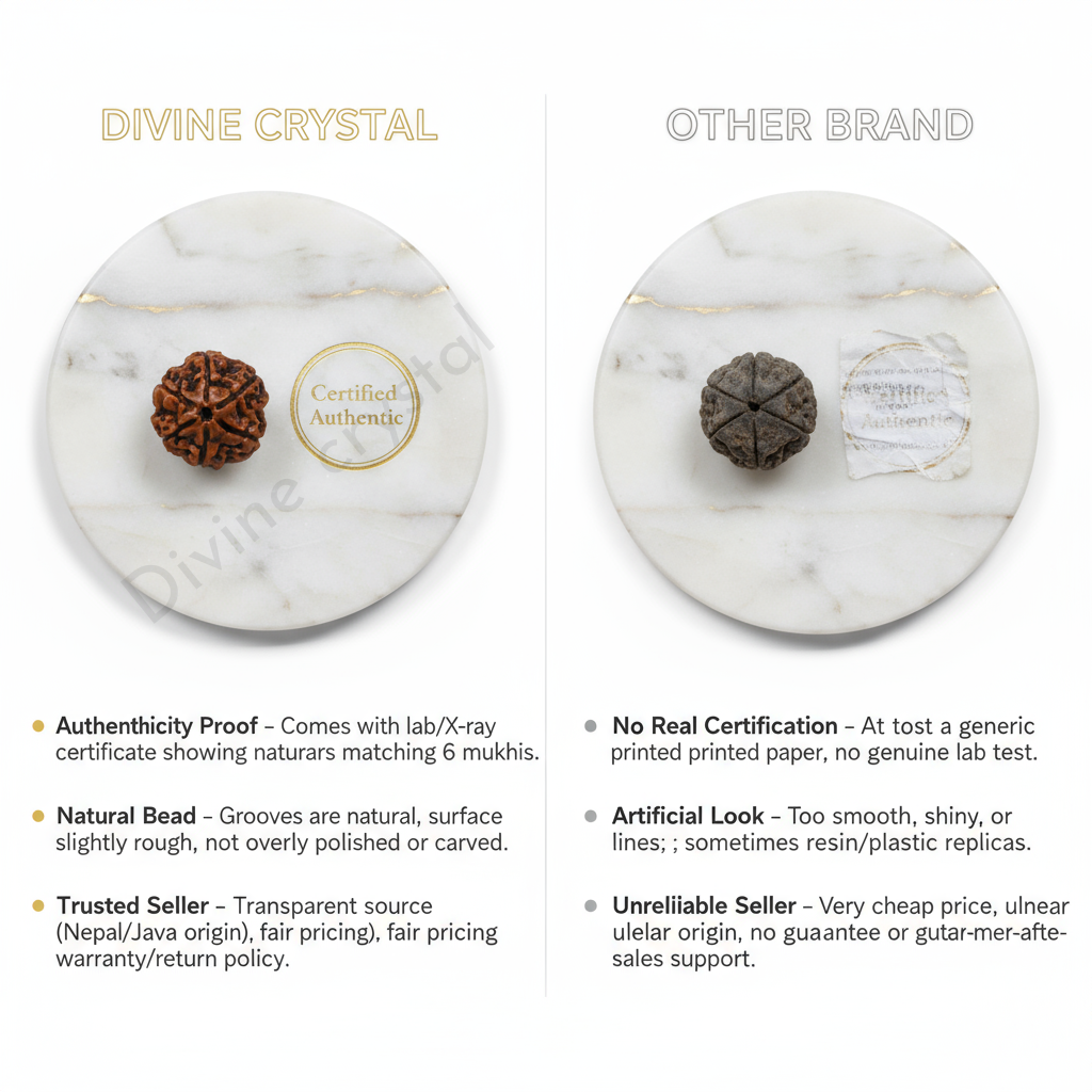 6 Mukhi Rudraksh Pendnat