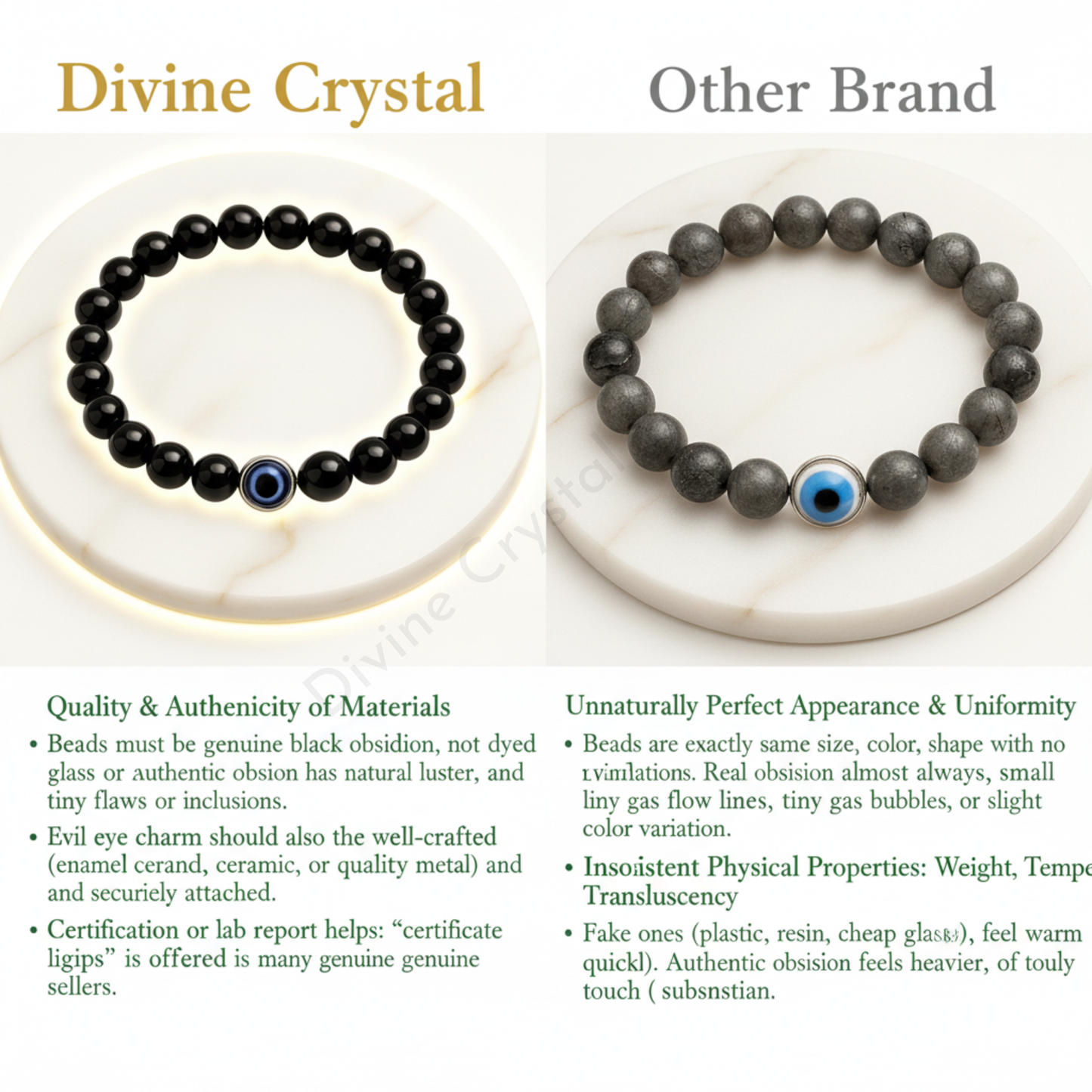 Black Obsidian Evile Eye Bracelet