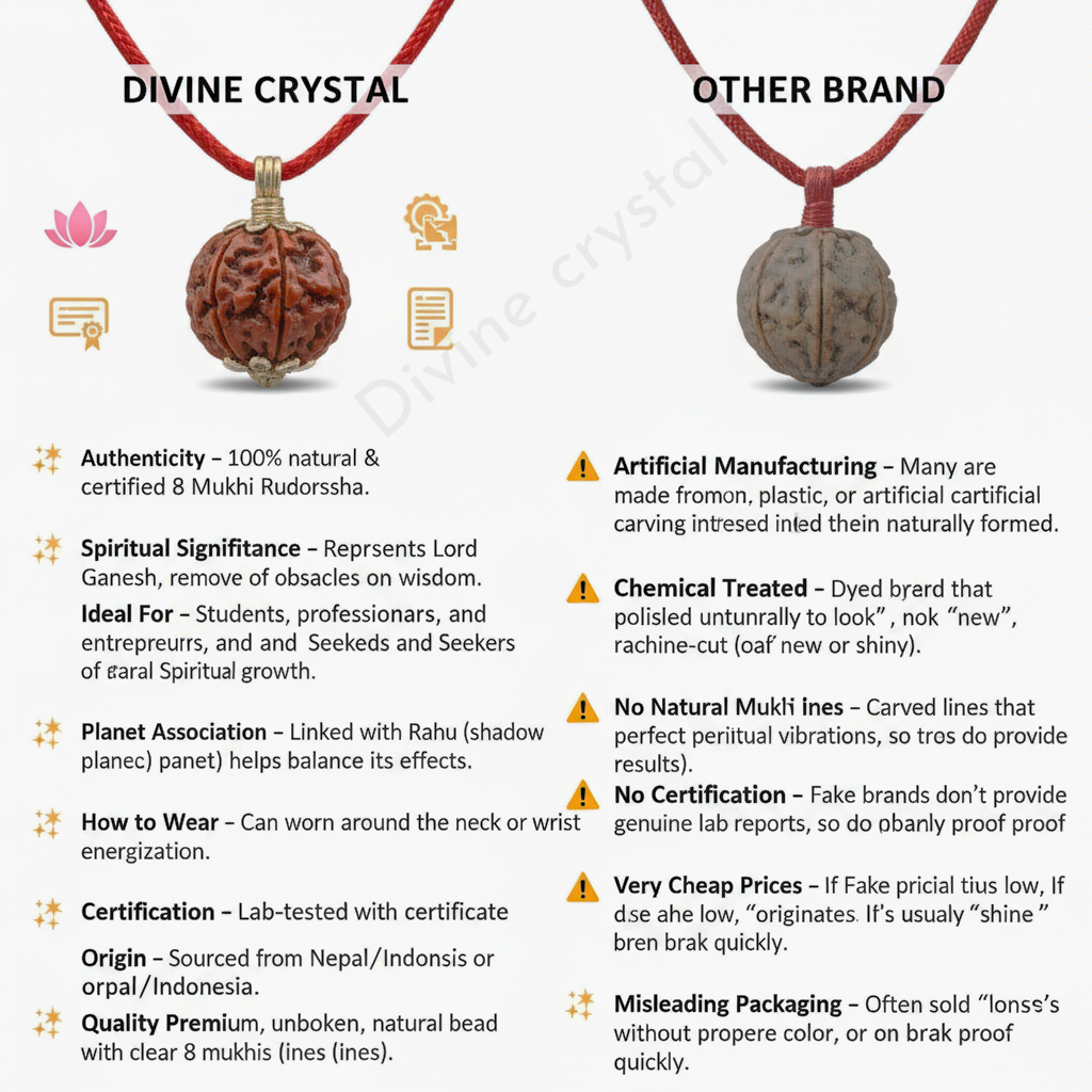 8 Mukhi Nepali Rudraksh Pendnat