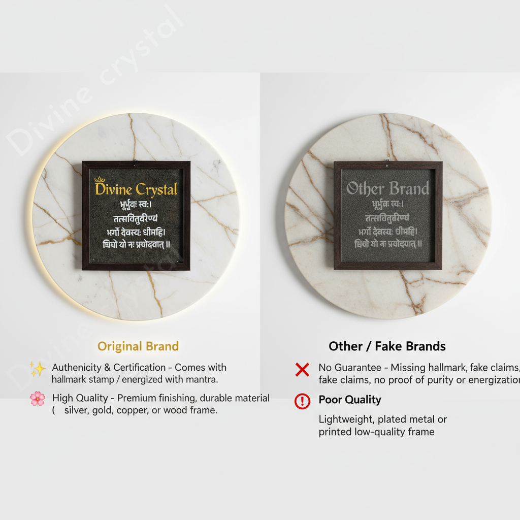 Gayatri Mantra Pyrite Dust Plate