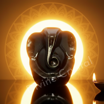 Pyrite Ganesh Ji & Selenite Money Bowl Combo