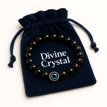 Black Obsidian Evile Eye Bracelet