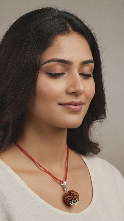 4 Mukhi Nepali Rudraksh Pendnat