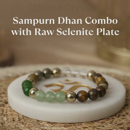 Sampurn Dhan Combo with Raw Selenite Plate