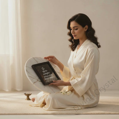 Gayatri Mantra Pyrite Dust Plate