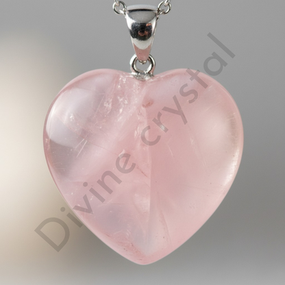 Rose Quartz Heart Pendant
