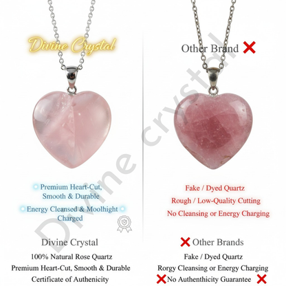 Rose Quartz Heart Pendant